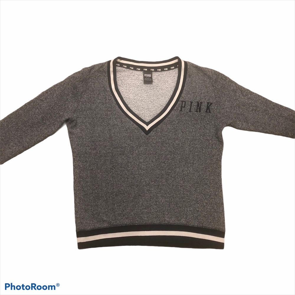Pink Victoria’s Secret Academia V-Neck Sweatshirt